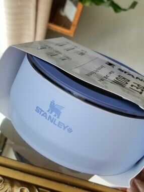 ❗Stanley Baby Blue Pet Bowl Stainless Steel with Cowboy Boots Detailing❗